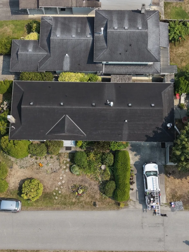 The same project's roof after the work