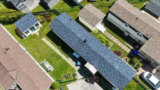 The same project's roof after the work